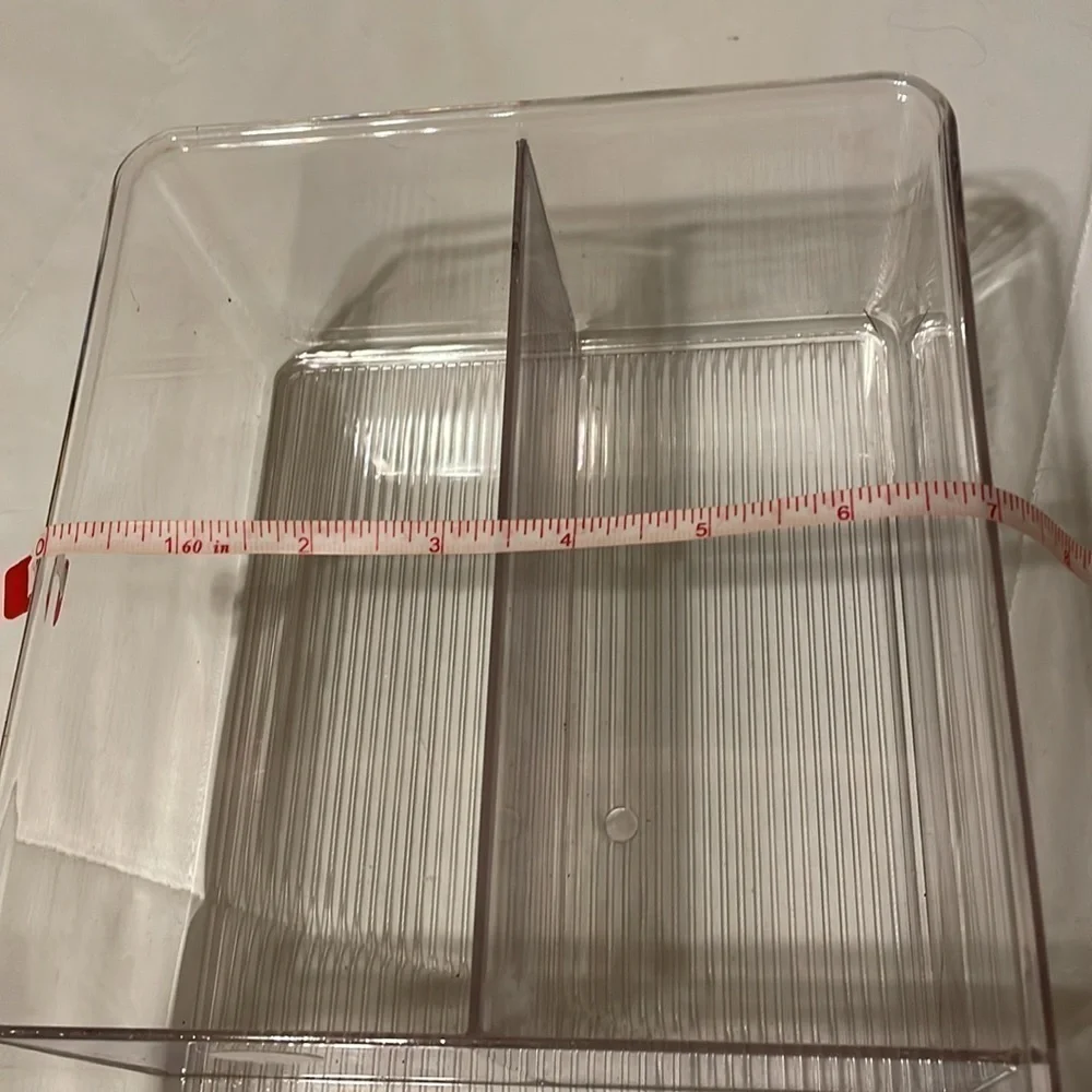 Inter Design clear organizer with three sections